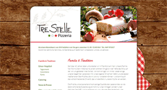 Desktop Screenshot of pizzeriatrestelle.com